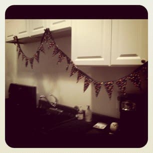 Bunting Flags and Some Dots on Black - Young Teacher Love by Kristine Nannini