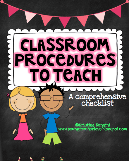 Classroom Procedures to Teach by Kristine Nannini