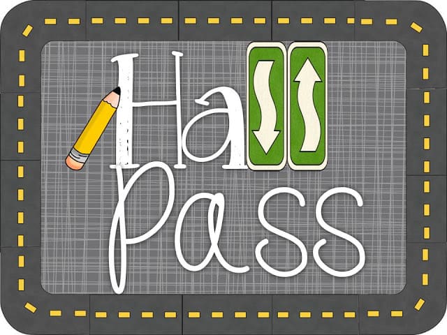 Hall Pass Linky Party! - Young Teacher Love by Kristine Nannini