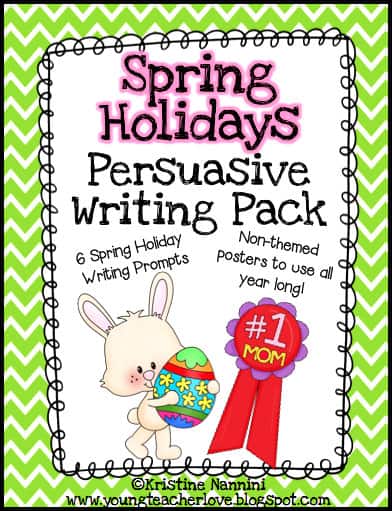 Spring Holidays Persuasive Writing Pack by Kristine Nannini