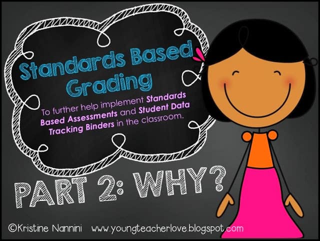 Walking Through Standards Based Grading: Part 2 WHAT IS STANDARDS BASED GRADING- Young Teacher Love by Kristine Nannini