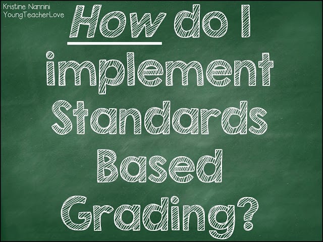 Understanding Standards Based Grading- Part 3: HOW TO IMPLEMENT -Young Teacher Love by Kristine Nannini