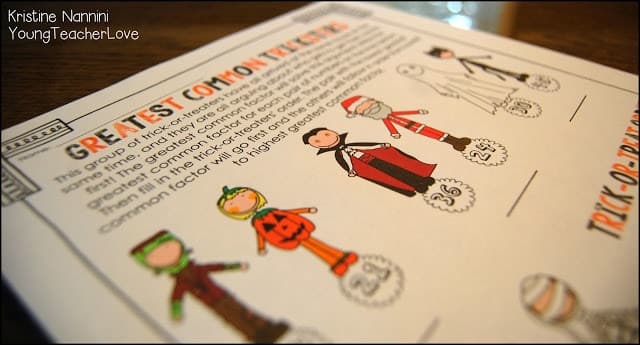 Halloween Math Centers and Activities Pack by Kristine Nannini