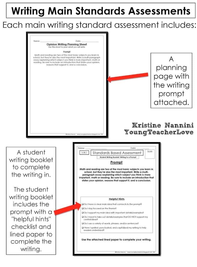 3rd Grade English Language Arts Assessments and Teaching Notes by Kristine Nannini