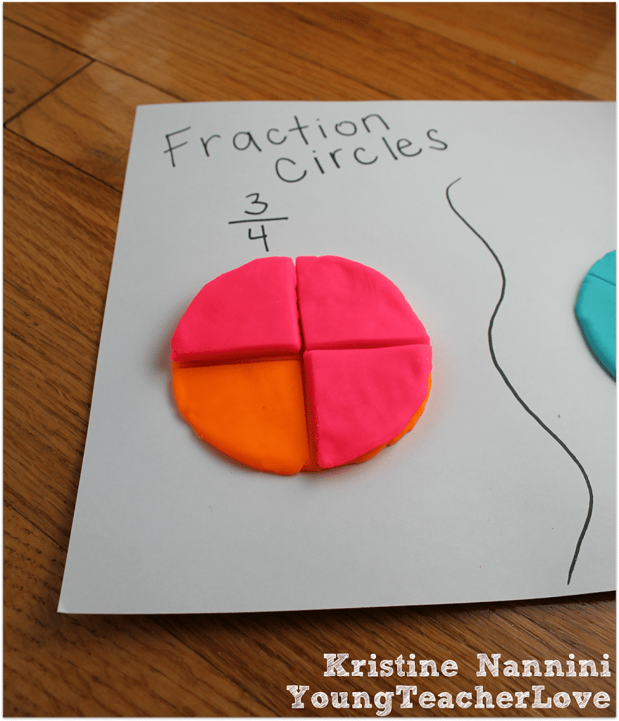 Fraction Anchor Chart Freebie and Hands-on Fractions- Young Teacher Love by Kristine Nannini
