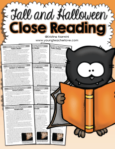 Fall and Halloween Close Reading Passages, Text-Dependent Questions & More by Kristine Nannini
