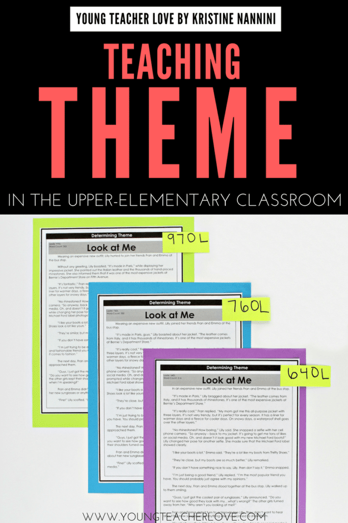 Determining Theme: Differentiated Passages and Questions by Kristine Nannini