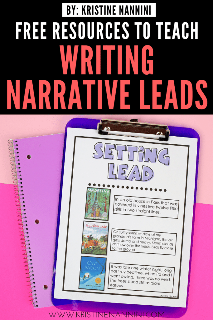 Narrative Leads Mentor Texts - Setting