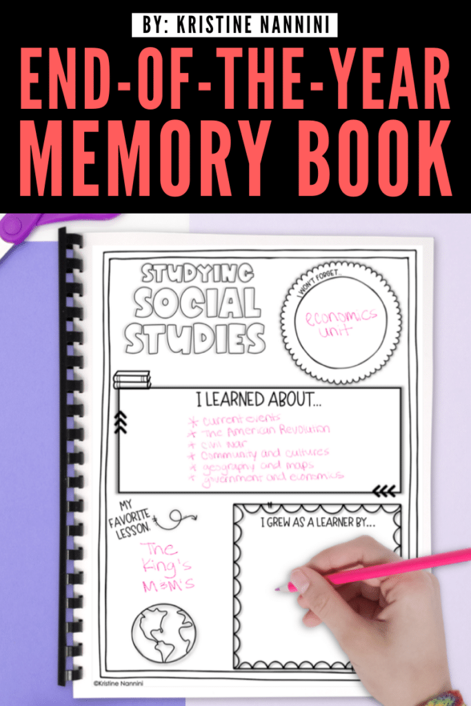 End-of-the-Year Memory Book - Studying Social Studies