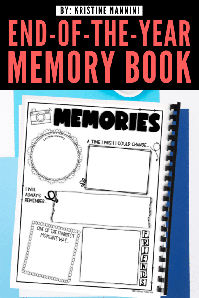 End-of-the-Year Memory Book - Memory Page